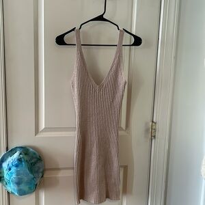 COTTON ON Womens Knit Dress deep V-Neck sz S